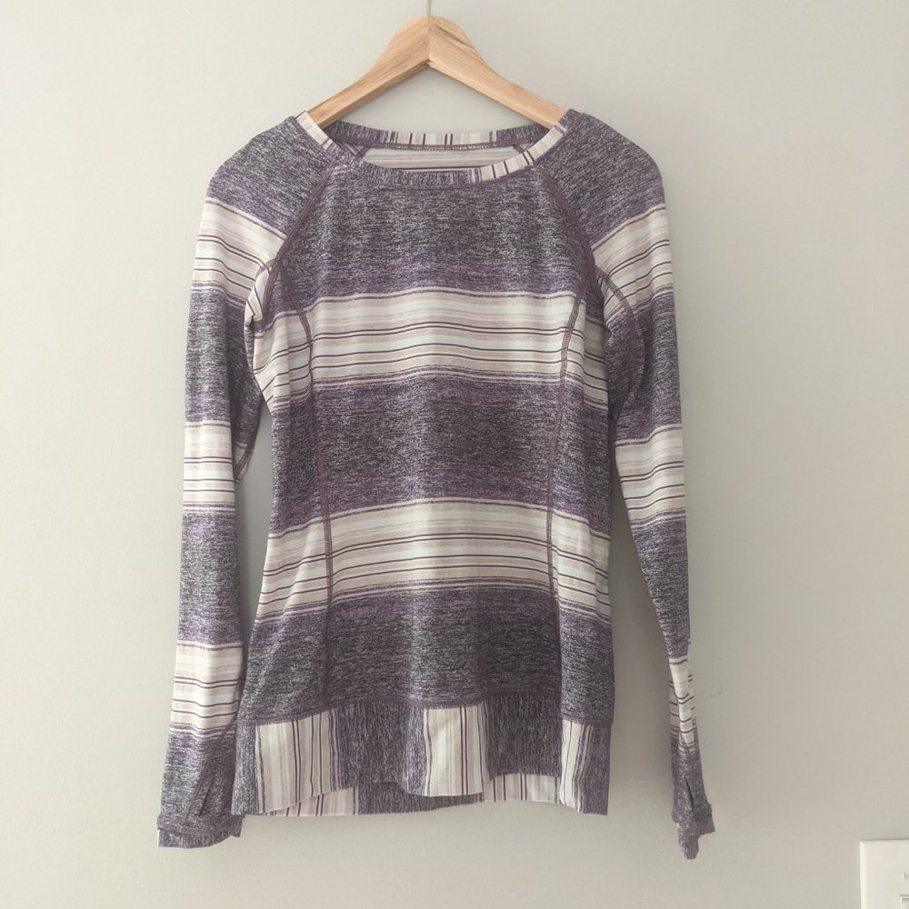 Lululemon Race Your Pace Long Sleeve Osaka Striped